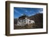 An ancient chorten along the Laya-Gasa trekking route near Jangothang, Bhutan, Himalayas, Asia-Alex Treadway-Framed Photographic Print