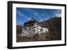 An ancient chorten along the Laya-Gasa trekking route near Jangothang, Bhutan, Himalayas, Asia-Alex Treadway-Framed Photographic Print