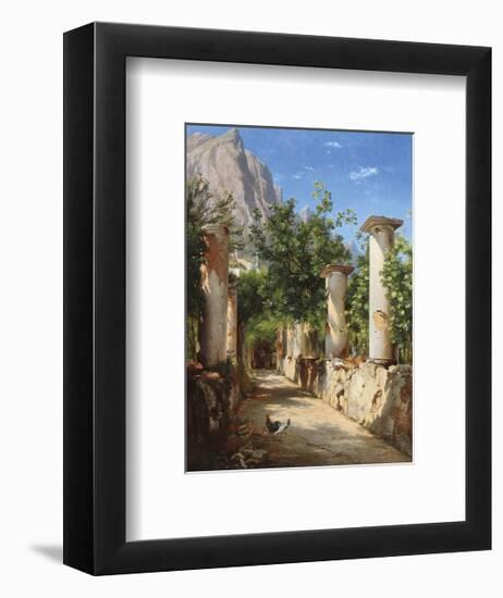 An Ancient Colonnade, Italy-Carl Frederic Aagaard-Framed Premium Giclee Print