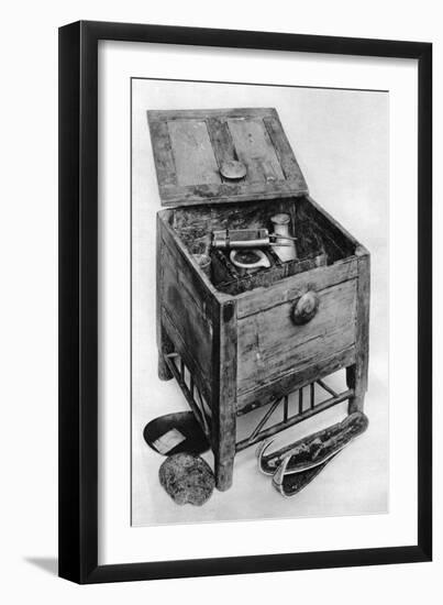 An Ancient Egyptian Wooden Toilet Case, 1936-null-Framed Giclee Print