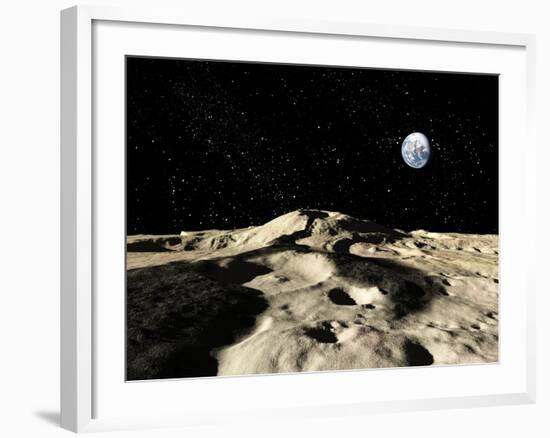 An Ancient Lava Flow on Earth's Moon-Stocktrek Images-Framed Photographic Print