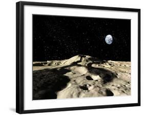 An Ancient Lava Flow on Earth's Moon-Stocktrek Images-Framed Photographic Print