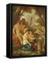 An Ancient Marriage (Oil on Canvas)-Jean Jacques II Lagrenee-Framed Stretched Canvas