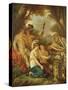 An Ancient Marriage (Oil on Canvas)-Jean Jacques II Lagrenee-Stretched Canvas