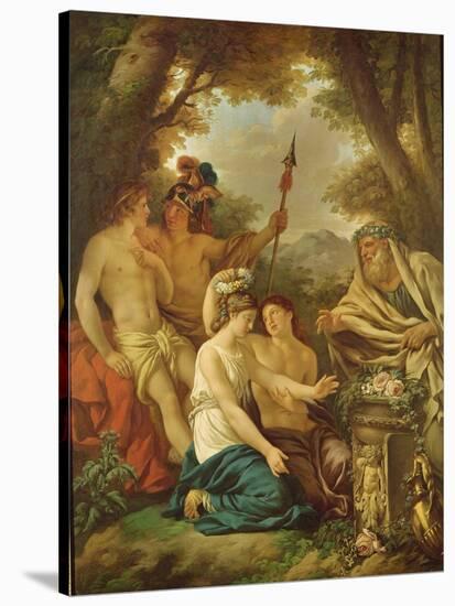 An Ancient Marriage (Oil on Canvas)-Jean Jacques II Lagrenee-Stretched Canvas