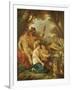 An Ancient Marriage (Oil on Canvas)-Jean Jacques II Lagrenee-Framed Giclee Print