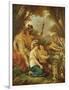 An Ancient Marriage (Oil on Canvas)-Jean Jacques II Lagrenee-Framed Giclee Print