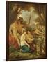 An Ancient Marriage (Oil on Canvas)-Jean Jacques II Lagrenee-Framed Giclee Print