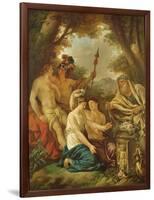 An Ancient Marriage (Oil on Canvas)-Jean Jacques II Lagrenee-Framed Giclee Print