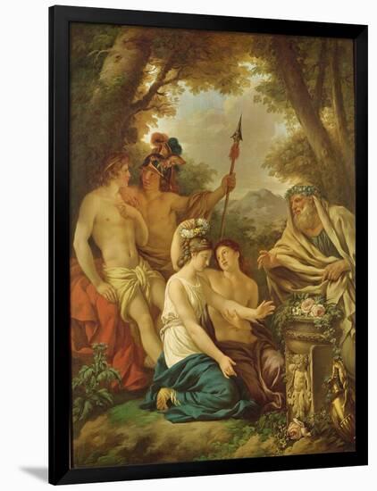 An Ancient Marriage (Oil on Canvas)-Jean Jacques II Lagrenee-Framed Giclee Print