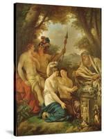 An Ancient Marriage (Oil on Canvas)-Jean Jacques II Lagrenee-Stretched Canvas