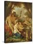 An Ancient Marriage (Oil on Canvas)-Jean Jacques II Lagrenee-Stretched Canvas