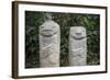 An ancient pre-Columbian stone carving at San Agustin, UNESCO World Heritage Site, South Colombia-Alex Treadway-Framed Photographic Print