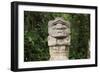 An ancient pre-Columbian stone carving at San Agustin, UNESCO World Heritage Site, South Colombia-Alex Treadway-Framed Premium Photographic Print