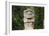 An ancient pre-Columbian stone carving at San Agustin, UNESCO World Heritage Site, South Colombia-Alex Treadway-Framed Premium Photographic Print