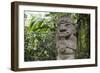 An ancient pre-Columbian stone carving at San Agustin, UNESCO World Heritage Site, South Colombia-Alex Treadway-Framed Photographic Print