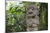 An ancient pre-Columbian stone carving at San Agustin, UNESCO World Heritage Site, South Colombia-Alex Treadway-Mounted Photographic Print