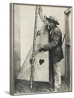 An Andean Harpist with His Harp-null-Framed Photographic Print