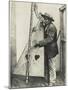 An Andean Harpist with His Harp-null-Mounted Photographic Print