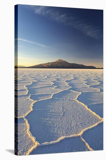 An Andean Volcano Rises Above the Salar De Uyuni-Roberto Moiola-Stretched Canvas