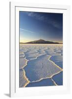 An Andean Volcano Rises Above the Salar De Uyuni-Roberto Moiola-Framed Photographic Print