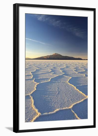 An Andean Volcano Rises Above the Salar De Uyuni-Roberto Moiola-Framed Photographic Print