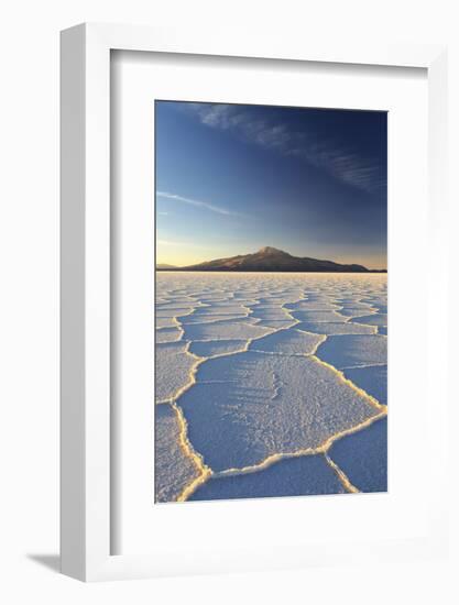 An Andean Volcano Rises Above the Salar De Uyuni-Roberto Moiola-Framed Photographic Print