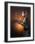 An Android Takes a Closer Look at a Representation of Herself-Stocktrek Images-Framed Premium Photographic Print