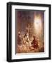 An Angel Announcing to the Shepherds of Bethlehem the Birth of Jesus-William Brassey Hole-Framed Premium Giclee Print