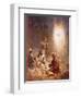 An Angel Announcing to the Shepherds of Bethlehem the Birth of Jesus-William Brassey Hole-Framed Premium Giclee Print