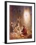 An Angel Announcing to the Shepherds of Bethlehem the Birth of Jesus-William Brassey Hole-Framed Giclee Print