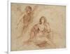 An Angel Appearing to Hagar and Ishmael, C.1653-Guercino-Framed Giclee Print