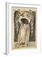 An Angel Holding a Waning Moon-William Morris-Framed Giclee Print