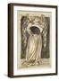 An Angel Holding a Waning Moon-William Morris-Framed Giclee Print