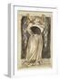 An Angel Holding a Waning Moon-William Morris-Framed Giclee Print