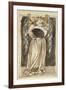 An Angel Holding a Waning Moon-William Morris-Framed Giclee Print