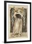 An Angel Holding a Waning Moon-William Morris-Framed Giclee Print