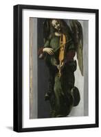 An Angel in Green with a Vielle, C. 1490-1499-Leonardo da Vinci-Framed Giclee Print