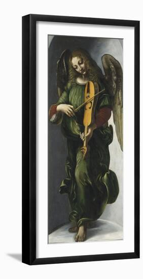 An Angel in Green with a Vielle-Leonardo da Vinci-Framed Giclee Print