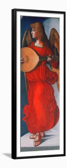 An Angel in Red with a Lute, 1490-1499-Leonardo da Vinci-Framed Giclee Print