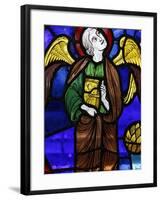 An Angel in Stained Glass, International Stained Glass Centre, Chartres, Eure-Et-Loir, France-null-Framed Photographic Print