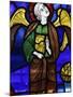 An Angel in Stained Glass, International Stained Glass Centre, Chartres, Eure-Et-Loir, France-null-Mounted Photographic Print