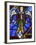 An Angel in Stained Glass, International Stained Glass Centre, Chartres, Eure-Et-Loir, France-null-Framed Photographic Print