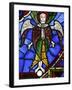 An Angel in Stained Glass, International Stained Glass Centre, Chartres, Eure-Et-Loir, France-null-Framed Photographic Print