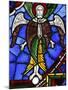 An Angel in Stained Glass, International Stained Glass Centre, Chartres, Eure-Et-Loir, France-null-Mounted Photographic Print