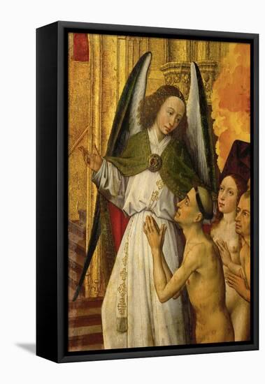 An Angel Leading the Righteous to Paradise, a Golden Cathedral-Rogier van der Weyden-Framed Stretched Canvas