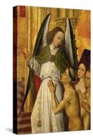 An Angel Leading the Righteous to Paradise, a Golden Cathedral-Rogier van der Weyden-Stretched Canvas