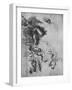 'An Angel Placing a Shield on a Trophy and Separate Studies of the Angel', c1480 (1945)-Leonardo Da Vinci-Framed Giclee Print