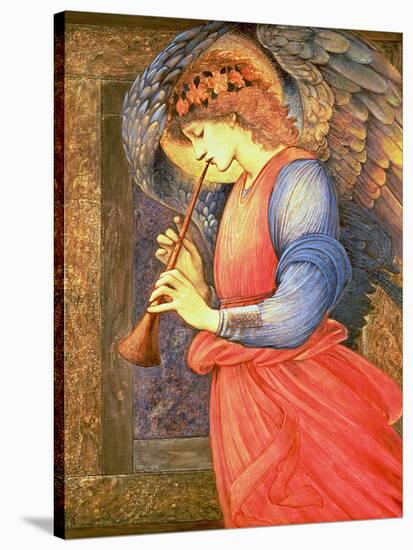 An Angel Playing a Flageolet, 1878-Edward Burne-Jones-Stretched Canvas