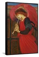 An Angel Playing a Flageolet-Edward Burne-Jones-Framed Stretched Canvas